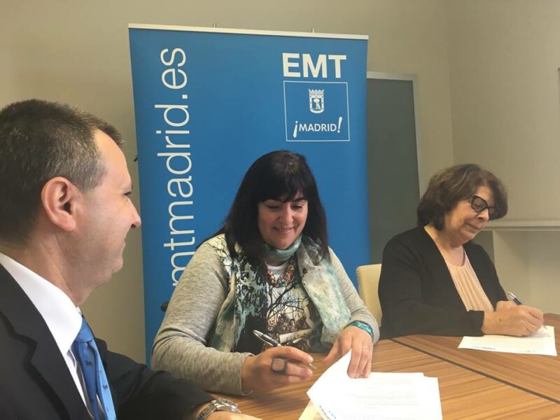 Firma del Convenio de CERMI Madrid con la EMT de Madrid