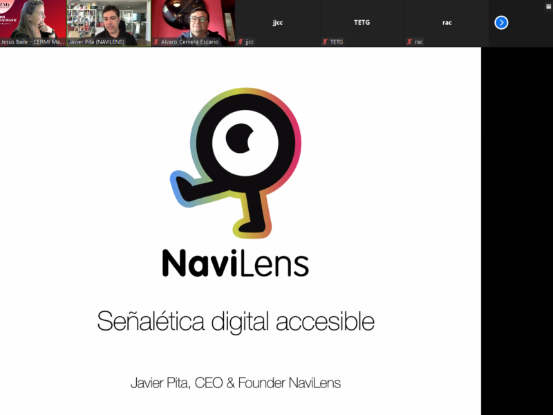 Sesión informativa de CERMI Comunidad de Madrid sobre el Sistema NaviLens