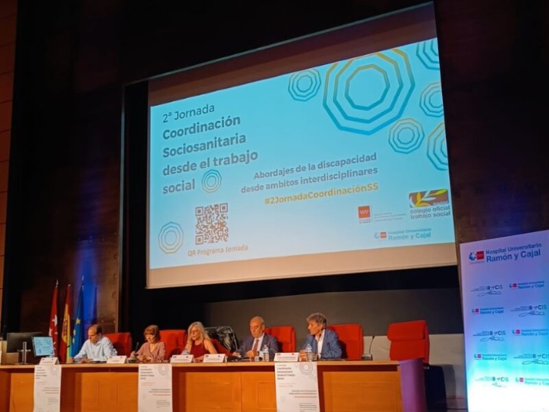 II Jornadas de Coordinación Sociosanitaria desde el Trabajo Social “Abordajes de la discapacidad desde ámbitos interdisciplinares”, organizadas por el Colegio Oficial de Trabajo Social de Madrid