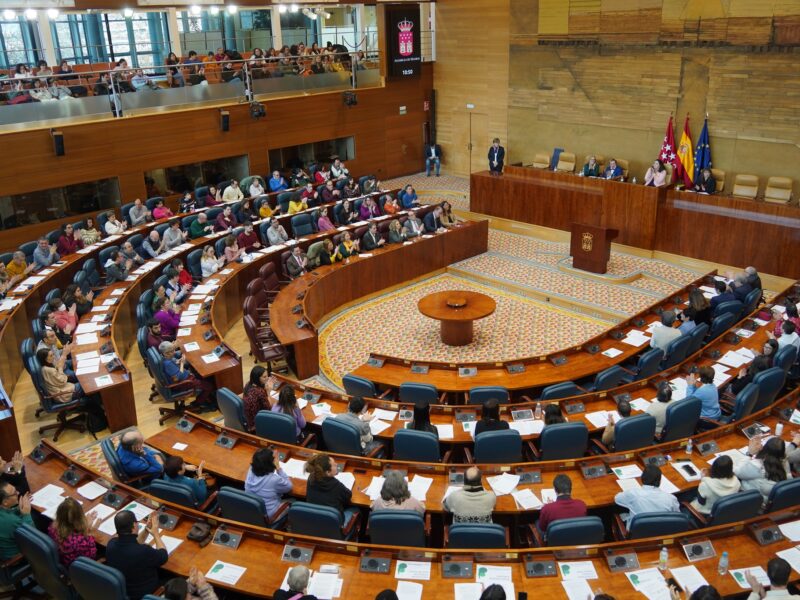 Acto 'Diputados por un Día' en la Asamblea de Madrid, organizado por Plena Inclusión Madrid