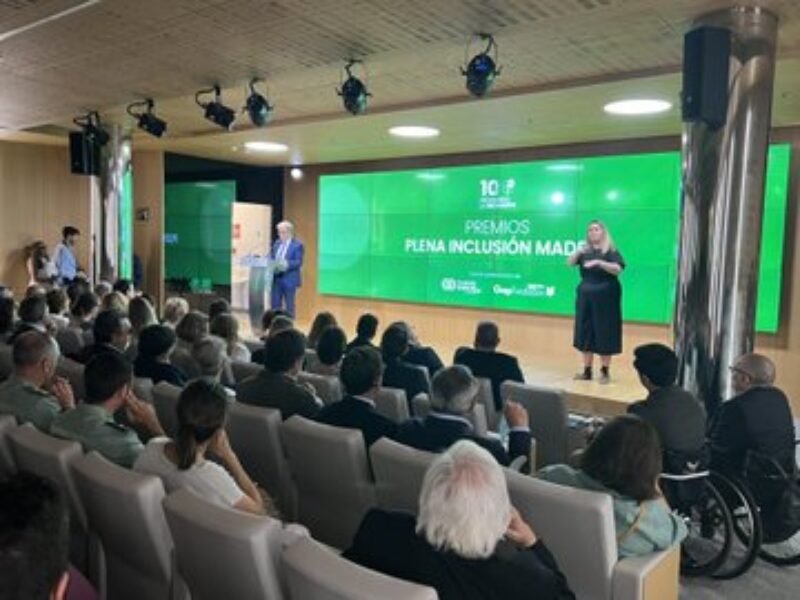 Acto de entrega de los X Premios Plena Inclusión Madrid