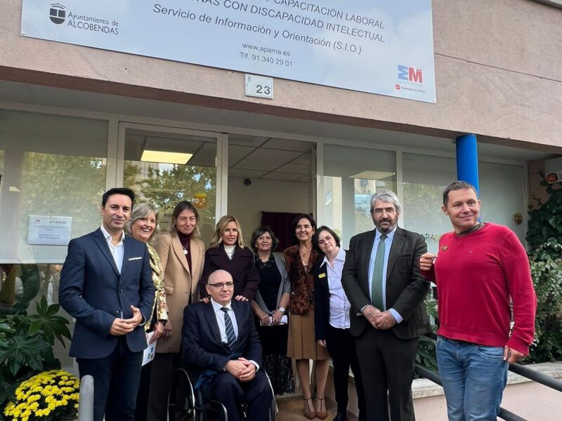 Acto de apertura del nuevo Centro de Formación y Capacitación Laboral para personas con discapacidad intelectual de APAMA, entidad de Plena Inclusión Madrid y Autismo Madrid