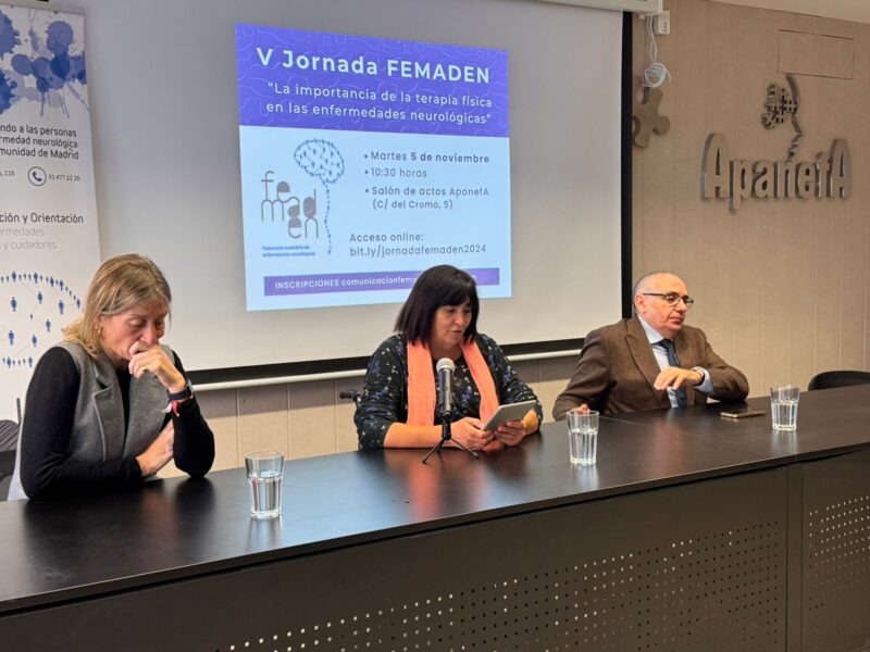V Jornada de enfermedades neurológicas “La importancia de la terapia física en las enfermedades neurológicas”, organizada por FEMADEN