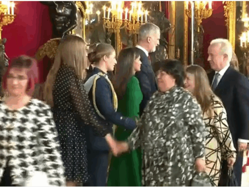 Recepción con ocasión del día de la Fiesta Nacional, ofrecida por Sus Majestades los Reyes en el Palacio Real de Madrid