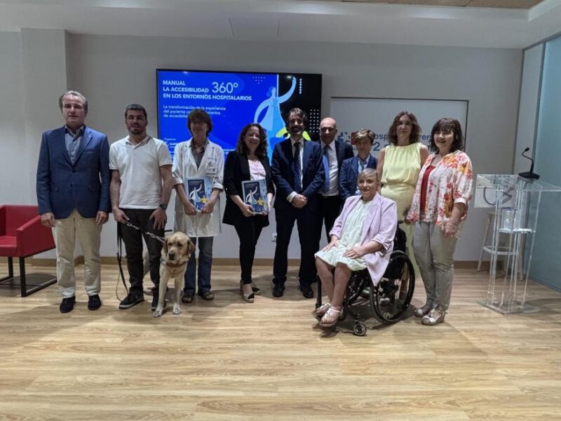 Acto de presentación del Manual de Accesibilidad 360º en los entornos hospitalarios por parte de ILUNION Accesibilidad, con la colaboración de Fundación ONCE y SANDOZ
