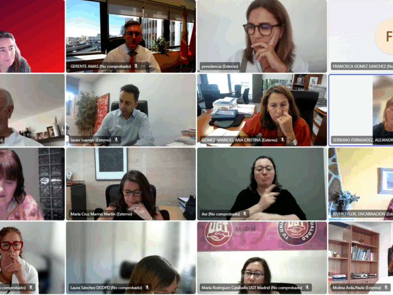 Pleno telemático del Consejo Asesor de Personas con Discapacidad de la Comunidad de Madrid