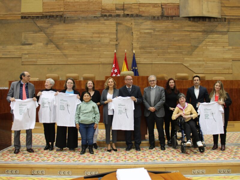 Acto "Diputados por un día en la Asamblea de Madrid", organizado por Plena Inclusión Madrid