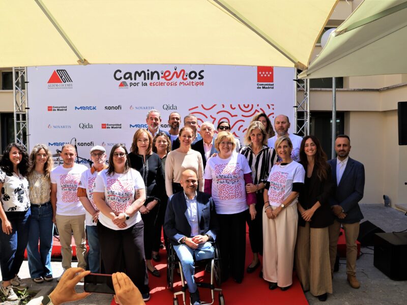 Acto de lanzamiento de la V edición de la campaña de visibilización “CaminEMos por la esclerosis múltiple”, organizado por AEDEM-COCEMFE