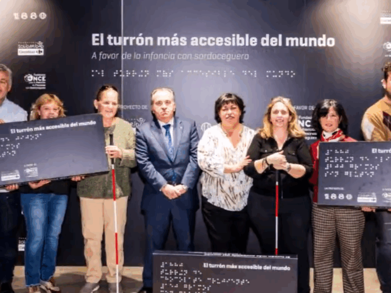 Acto de presentación del Turrón Más Accesible del Mundo, con ONCE y Fundación Carrefour