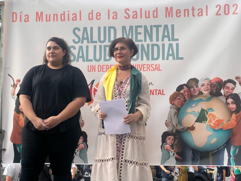 Marcha y acto en conmemoración del Día Mundial de la Salud Mental, organizado por la Federación Salud Mental Madrid – UMASAM