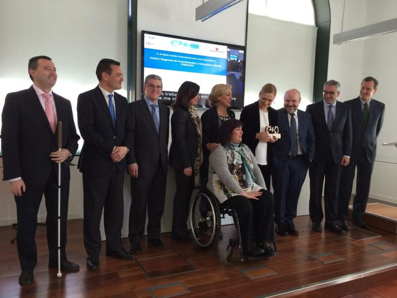 Acto de entrega del premio cermi.es al CRECOVI