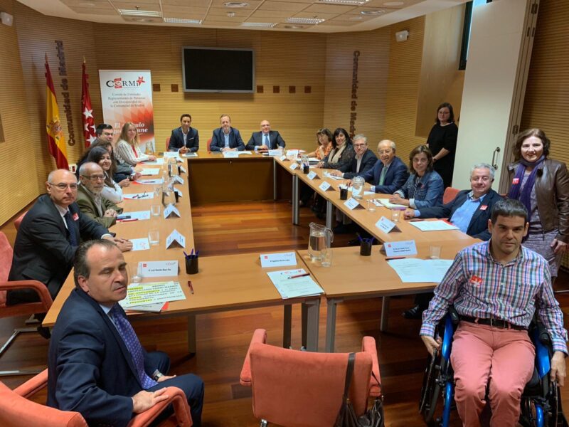 Apertura del Comité Ejecutivo de CERMI Comunidad de Madrid por parte del consejero de Políticas Sociales, Familias, Igualdad y Natalidad de la Comunidad de Madrid