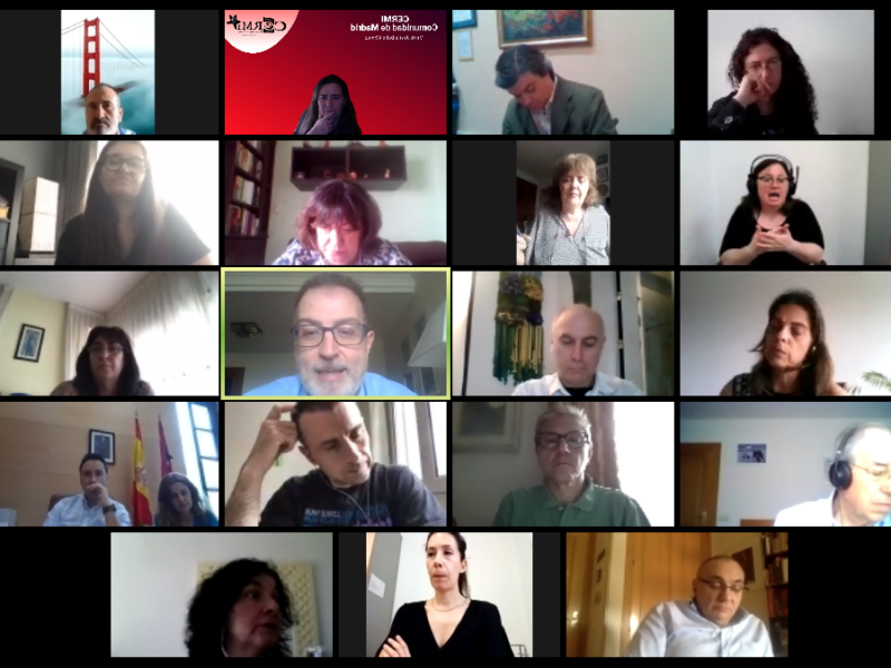 Reunión telemática con el viceconsejero de Políticas Sociales, Familias, Infancia y Natalidad de la Comunidad de Madrid