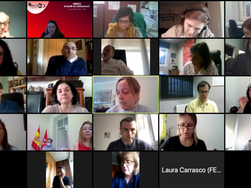 Reunión telemática con la Dirección General de Atención a Personas con Discapacidad de la Comunidad de Madrid
