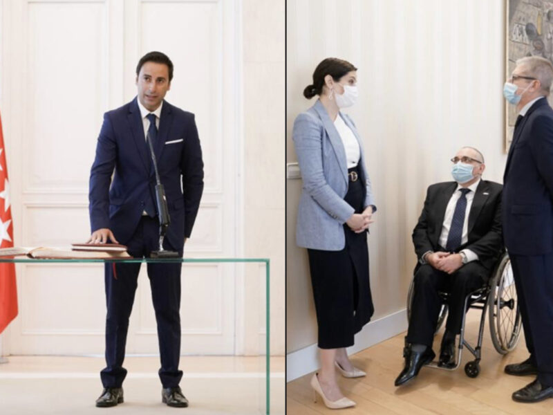 Acto de toma de posesión del consejero de Políticas Sociales, Familas, Igualdad y Natalidad de la Comunidad de Madrid