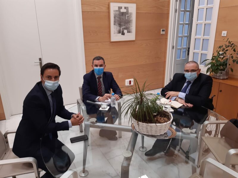 Reunión con el consejero de Políticas Sociales, Familias, Igualdad y Natalidad y el director general de Atención a Personas con Discapacidad de la Comunidad de Madrid