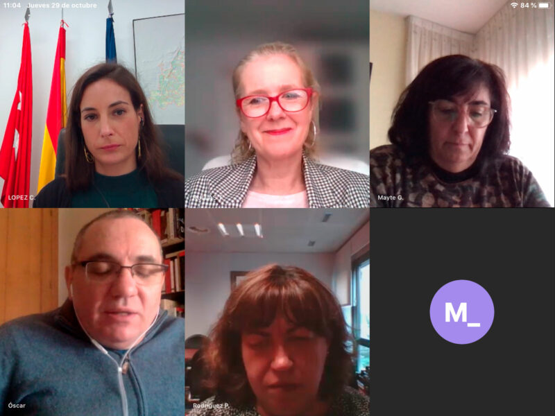 Reunión telemática con la Dirección General de Igualdad de la Comunidad de Madrid