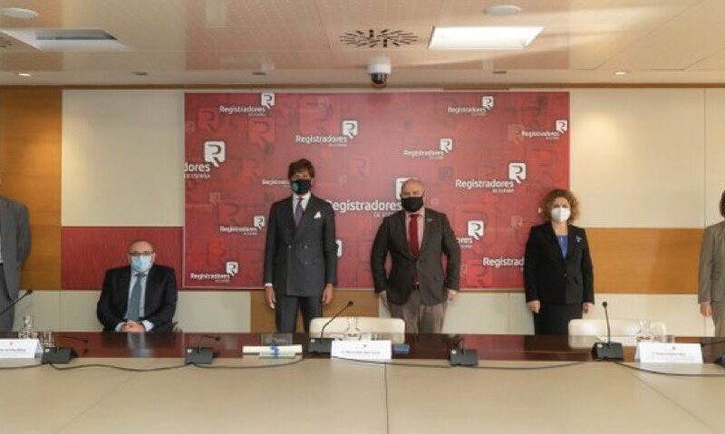 Acto de entrega del premio 'cermi.es 2020' en la modalidad de Acción Social al Colegio de Registradores de España