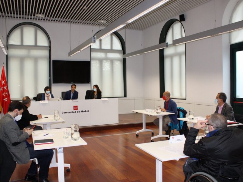 Mesa de trabajo con el Tercer Sector, de la Consejería de Políticas Sociales, Familias, Igualdad y Natalidad de la Comunidad de Madrid
