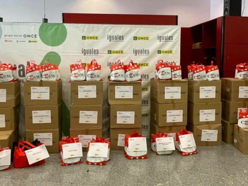 Reparto de 70.000 mascarillas a Entidades de la discapacidad, entregadas por la Delegación del Gobierno en Madrid, y facilitadas por el Ministerio de Sanidad al movimiento CERMI