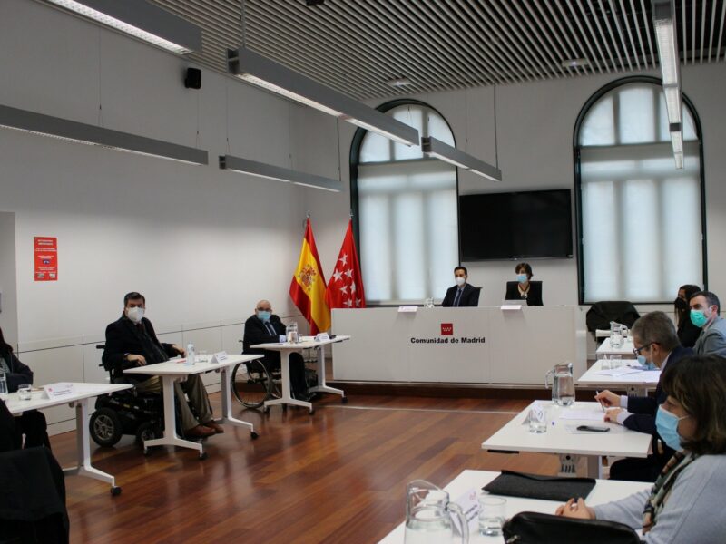 Reunión con el Consejero de Políticas Sociales, Familias, Infancia y Natalidad de la Comunidad de Madrid