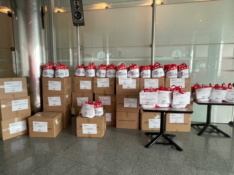Reparto de 70.000 mascarillas a Entidades de la discapacidad, entregadas por la Delegación del Gobierno en Madrid, y facilitadas por el Ministerio de Sanidad al movimiento CERMI