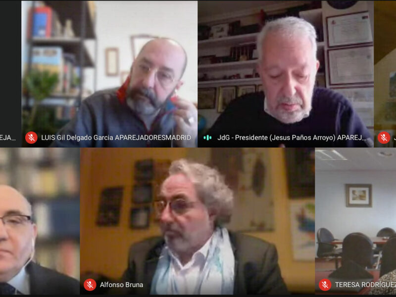 Reunión telemática con el Colegio Oficial de Aparejadores y Arquitectos Técnicos de Madrid