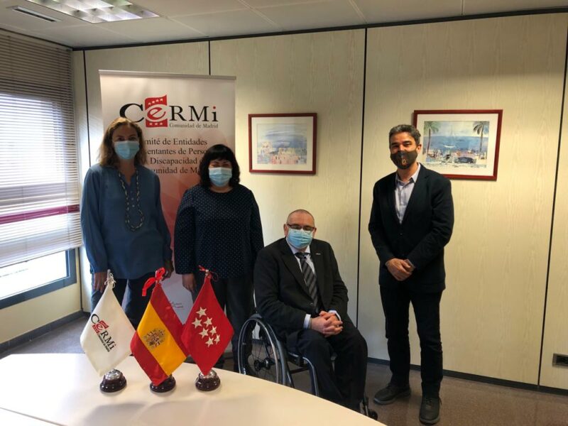 Encuentro de CERMI Comunidad de Madrid con la candidatura de Más Madrid a la presidencia de la Comunidad de Madrid