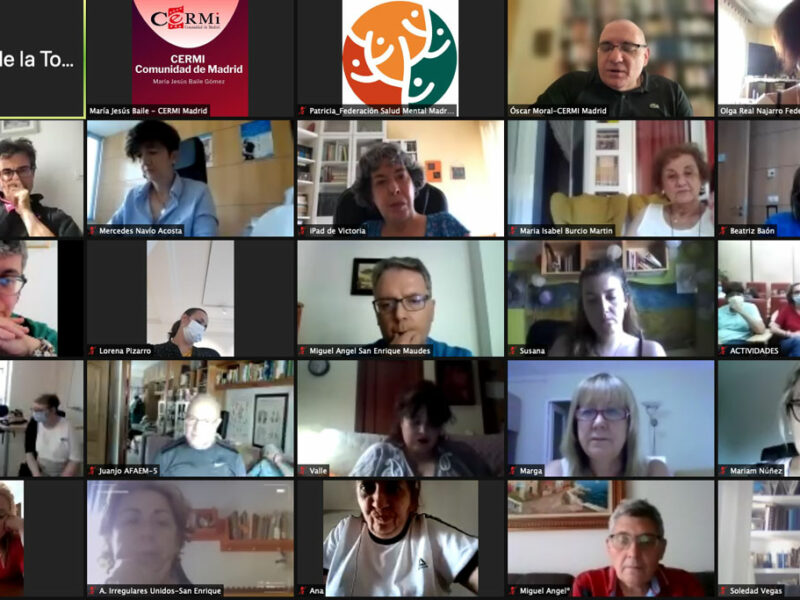 Acto virtual de entrega de los VI Premios UMASAM 2021, de la Federación Salud Mental Madrid