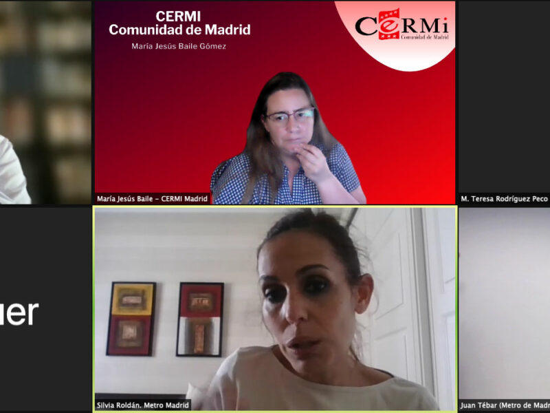 Reunión telemática con la Consejera Delegada de Metro de Madrid