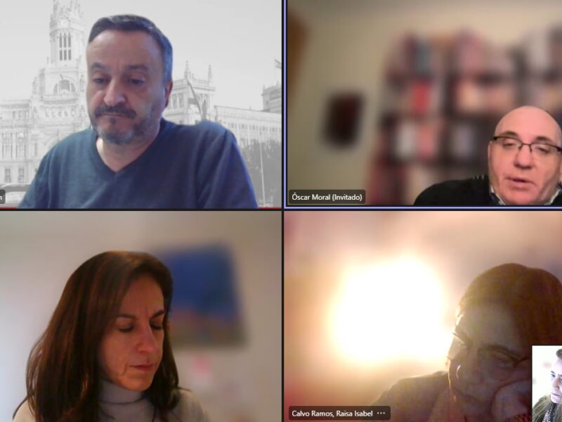 Reunión telemática con el Grupo Municipal Socialista de Madrid del Ayuntamiento de Madrid