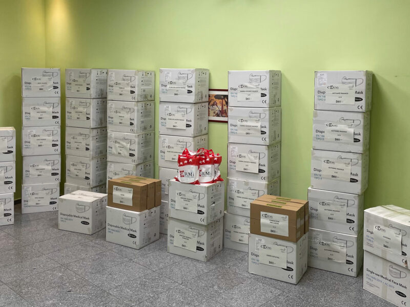 Reparto de mascarillas a Entidades de la discapacidad, entregadas por la Delegación del Gobierno en Madrid, y facilitadas por el Ministerio de Sanidad al movimiento CERMI