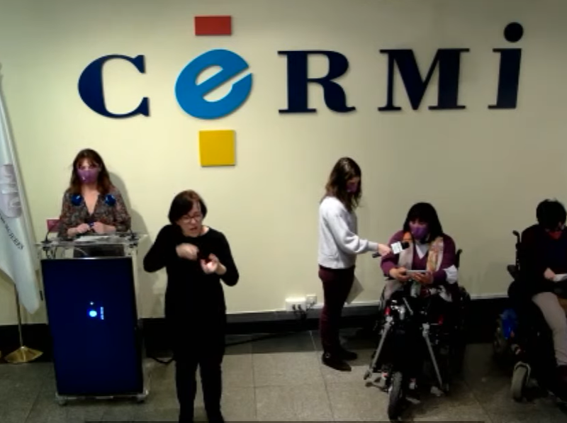 Lectura pública del manifiesto con motivo del Día Internacional de la Mujer de la Fundación CERMI Mujeres