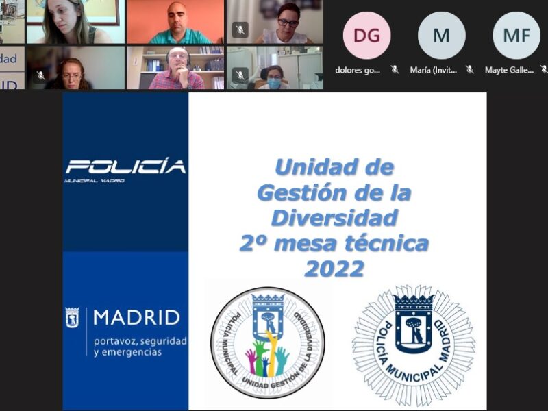 Mesa telemática Técnica de discapacidad de la Unidad de Gestión de la Diversidad de la Policía Municipal de Madrid