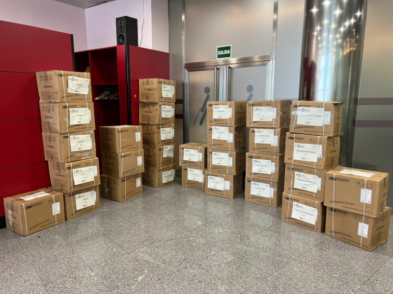 Reparto de mascarillas a Entidades de la discapacidad, entregadas por la Delegación del Gobierno en Madrid, y facilitadas por el Ministerio de Sanidad al movimiento CERMI