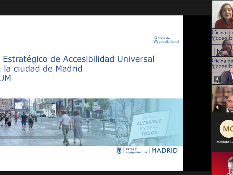 Sesión informativa telemática sobre el Plan Estratégico de Accesibilidad de la Ciudad de Madrid