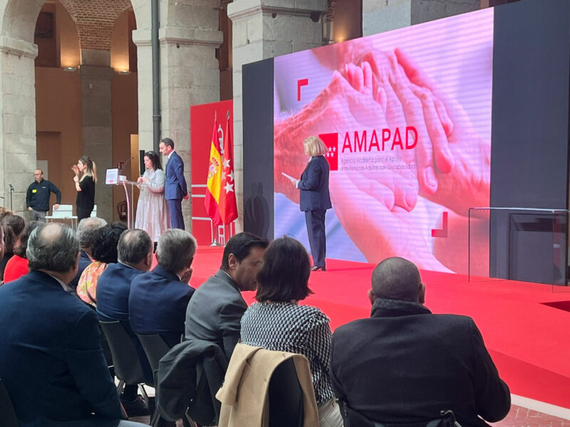 Acto de presentación de la Agencia Madrileña de Apoyo a las Personas Adultas con Discapacidad (AMAPAD)