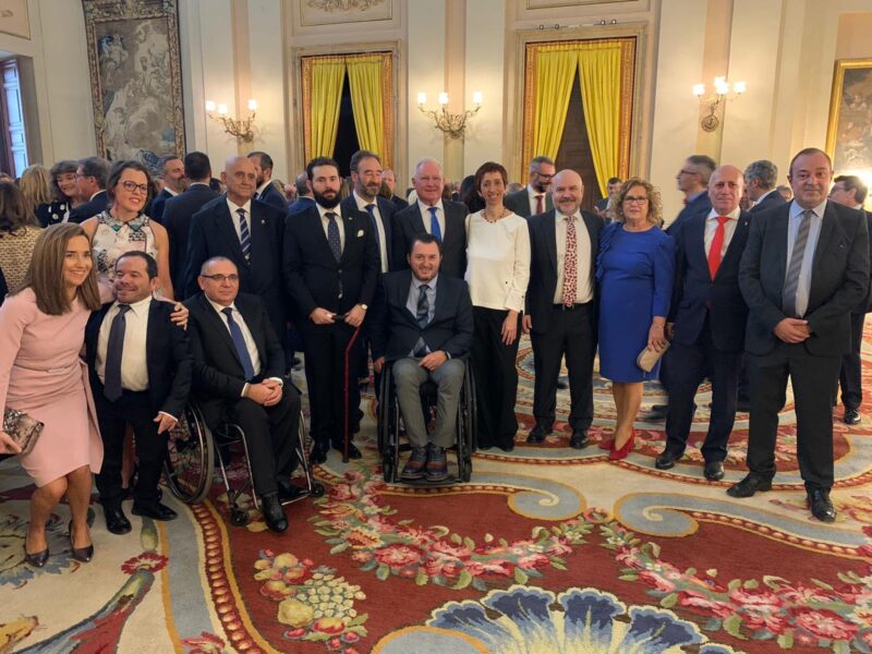 Recepción en el Palacio Real de Madrid con motivo del día de la Fiesta Nacional
