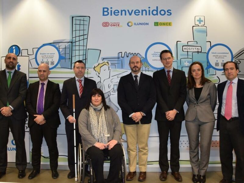 Visita al centro especial de empleo de Ilunion del consejero de Transportes, Vivienda e Infraestructuras de la Comunidad de Madrid