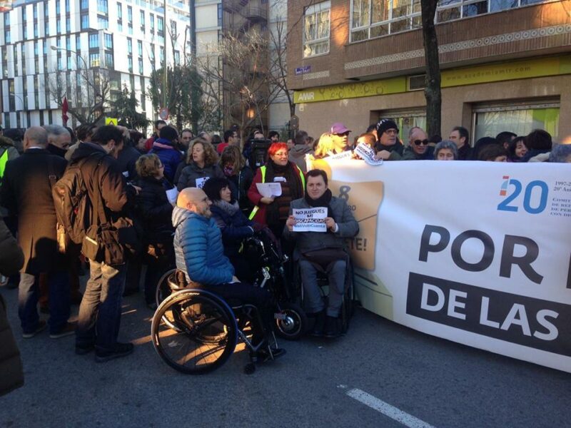 Concentración por el derecho al voto de todas las personas con discapacidad