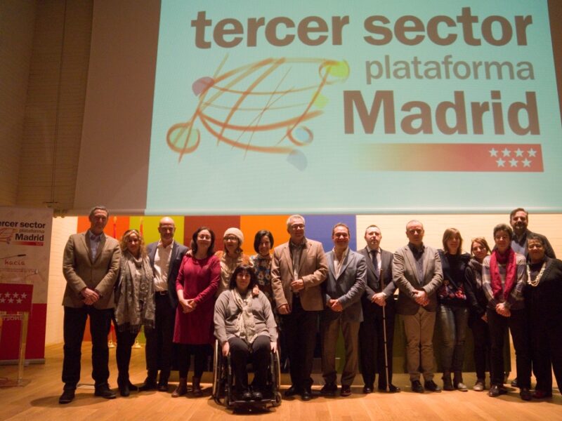 Presentación de la Plataforma del Tercer Sector de la Comunidad de Madrid, de la que forma parte CERMI Madrid