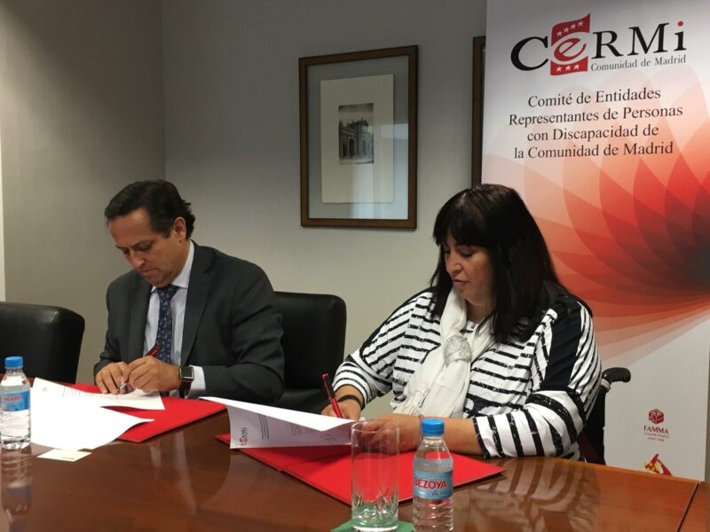 Firma de Convenio de CERMI Madrid con la CEIM