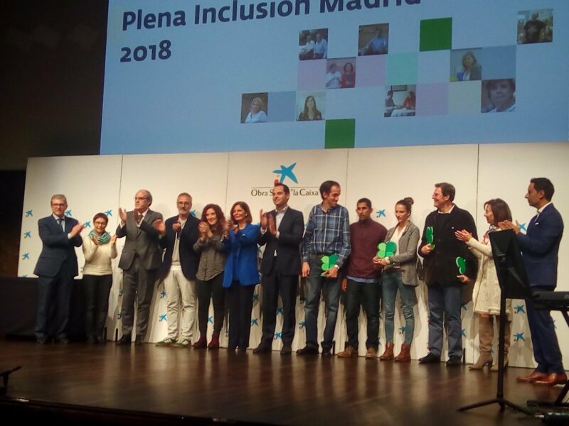 Acto de entrega de los Premios Plena Inclusión Madrid 2018 y presentación del corto documental “Contigo Contamos”, con motivo de su 40 aniversario
