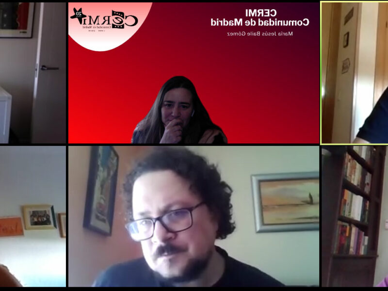 Reunión con el portavoz del Grupo Parlamentario Unidas Podemos Izquierda Unida Madrid en Pié de la Asamblea de Madrid