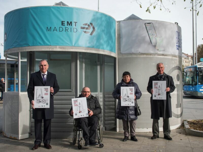 Acto de presentación de la campaña de CERMI Madrid “Respeta y Convive” en colaboración con EMT Madrid