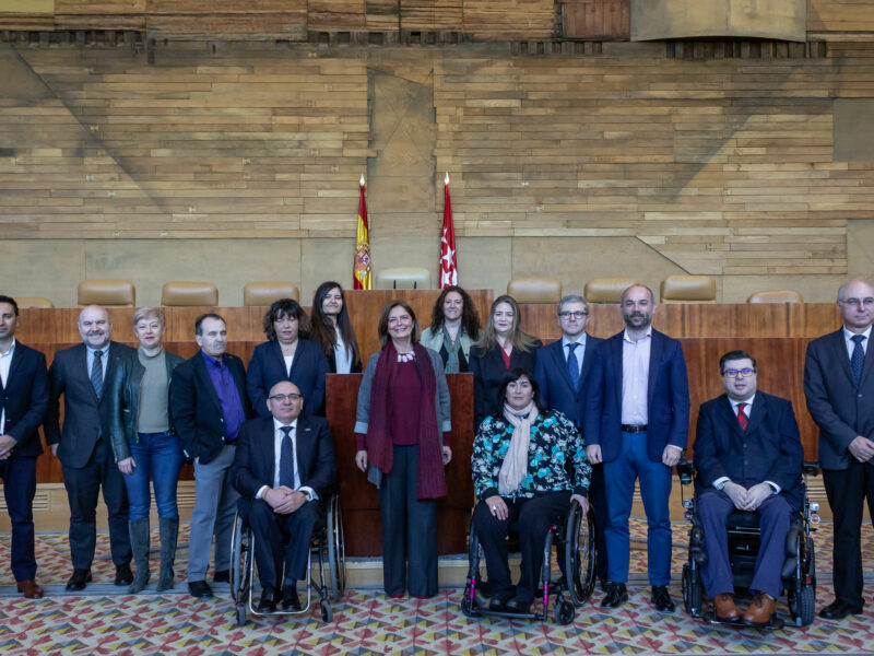 Acto conmemorativo del XX Aniversario de CERMI Comunidad de Madrid en la Asamblea de Madrid