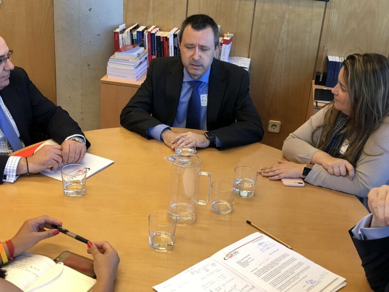 Reunión de trabajo con el Grupo Parlamentario Socialista de la Asamblea de Madrid