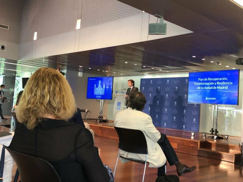 Acto de presentación del Plan de Recuperación, Transformación y Resiliencia de la ciudad de Madrid
