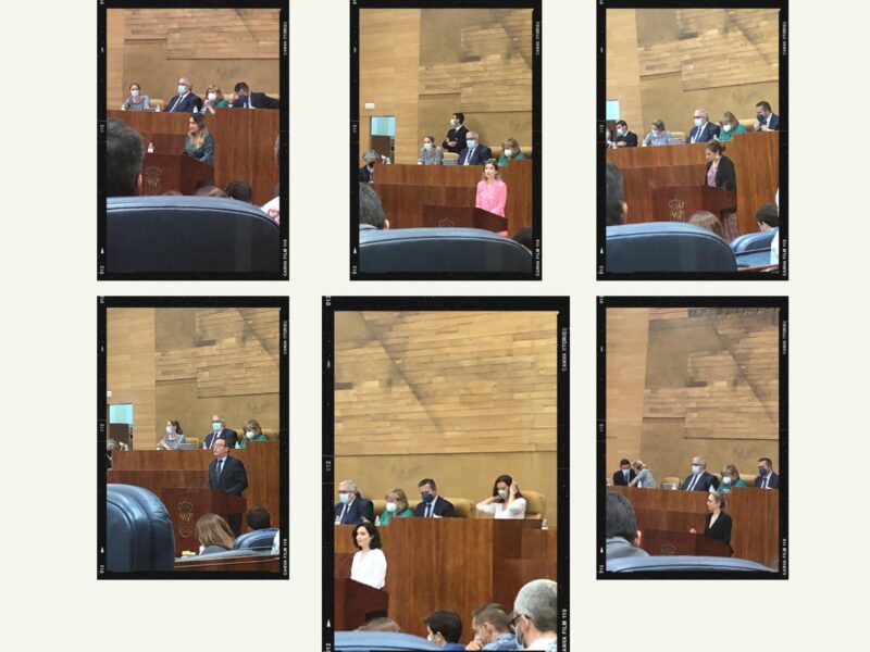 Pleno de investidura de la presidenta de la Comunidad de Madrid, en la Asamblea de Madrid.