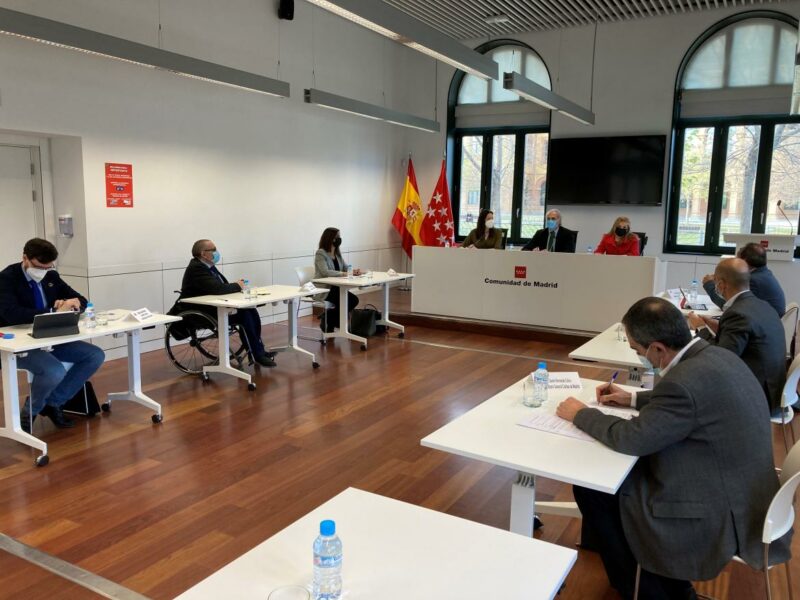 Mesa de trabajo con el Tercer Sector, de la Consejería de Políticas Sociales, Familias, Igualdad y Natalidad de la Comunidad de Madrid